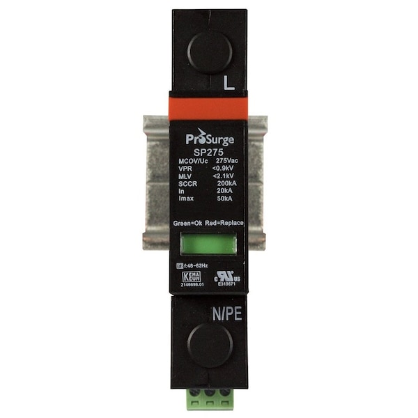 Automation Systems Interconnect Surge Protection Device, 1 Phase, 240V AC, 1 Poles, 2 Wires ASISP275A-1P - main